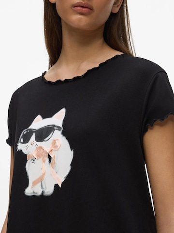 Karl Lagerfeld Nachthemd 'Ikon' in Schwarz