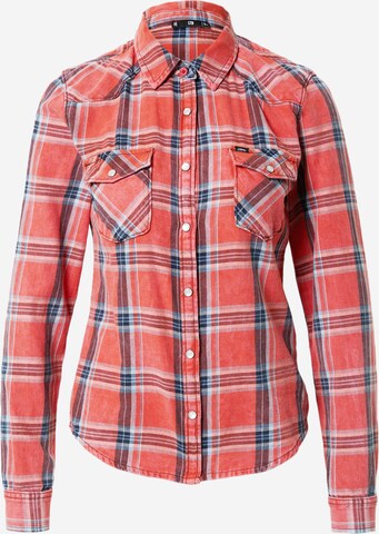 Camicia da donna 'Lucinda' di LTB in rosso: frontale