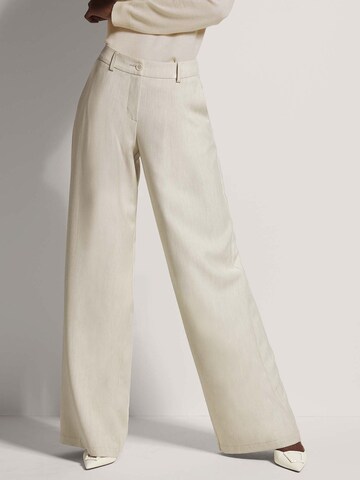 Wide Leg Pantalon MADELEINE en blanc : devant