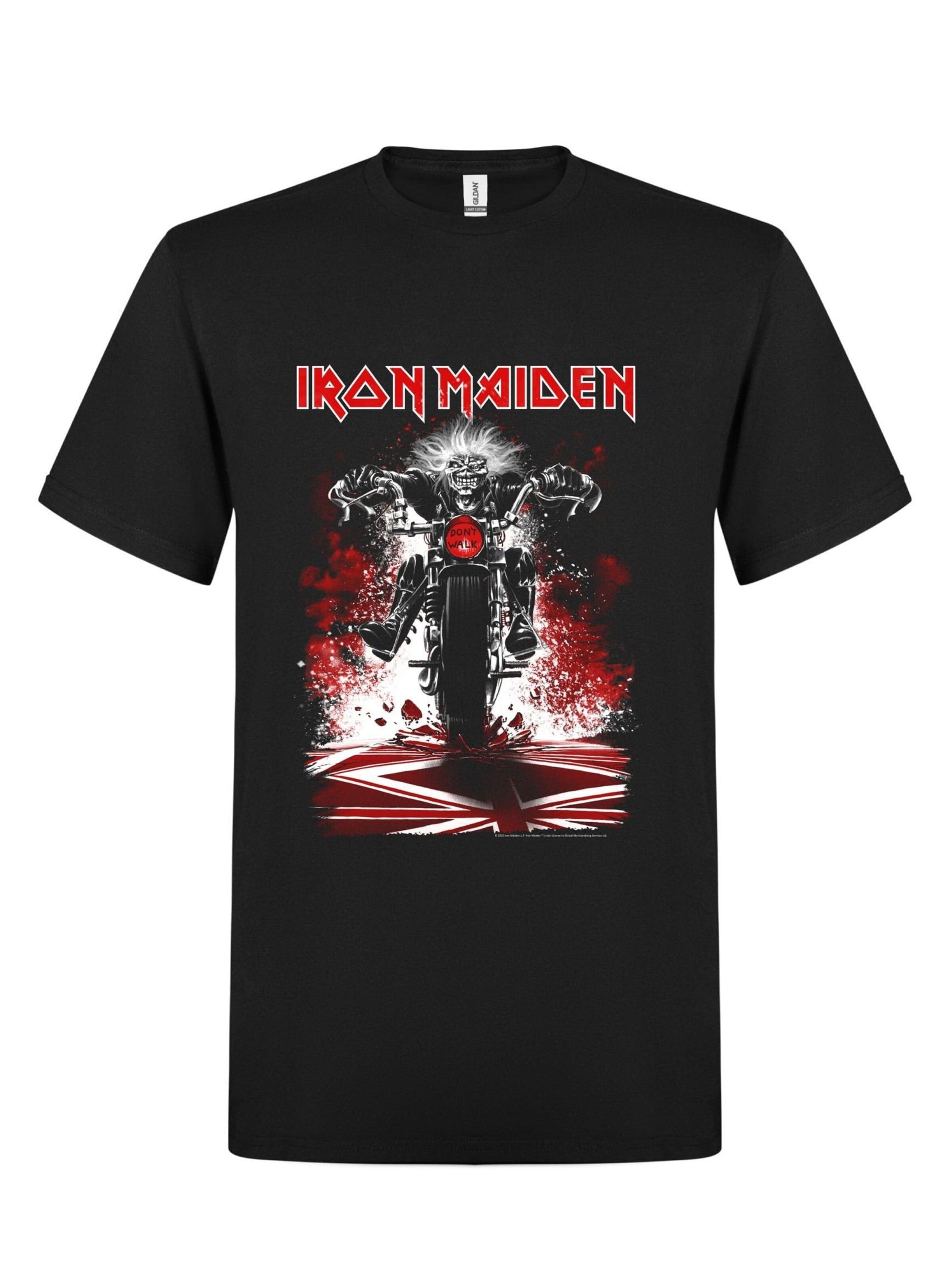 T-Shirt 'Iron Maiden Eddie Biker T-Shirt' Iron Maiden en noir : devant
