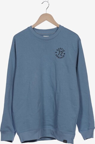 GARCIA Sweatshirt & Zip-Up Hoodie in XL in Blue: front