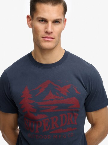 Superdry & Co Μπλουζάκι 'Retro Outdoor' σε μπλε