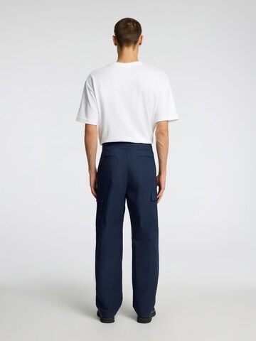 Loosefit Pantalon cargo SELECTED en bleu