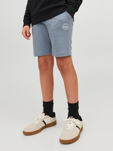 Regular Pantaloni de la Jack & Jones Junior pe albastru: față