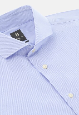 Boggi Milano Slim Fit Hemd in Blau