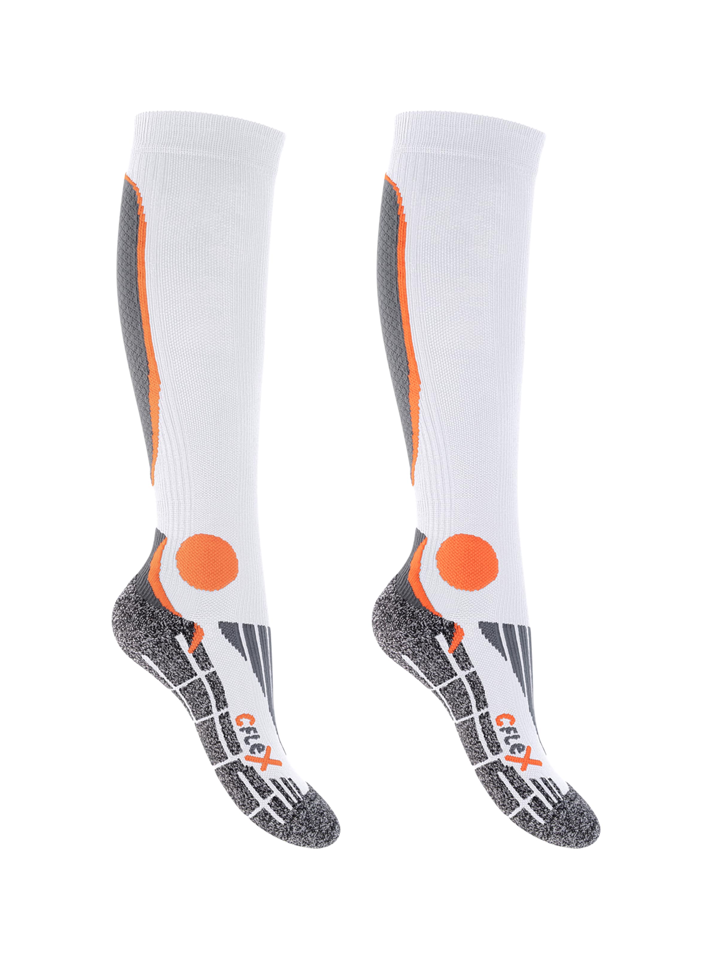 cflex Sportsocken 'Performance'‌‌‌‌ in Orange: Vorderseite