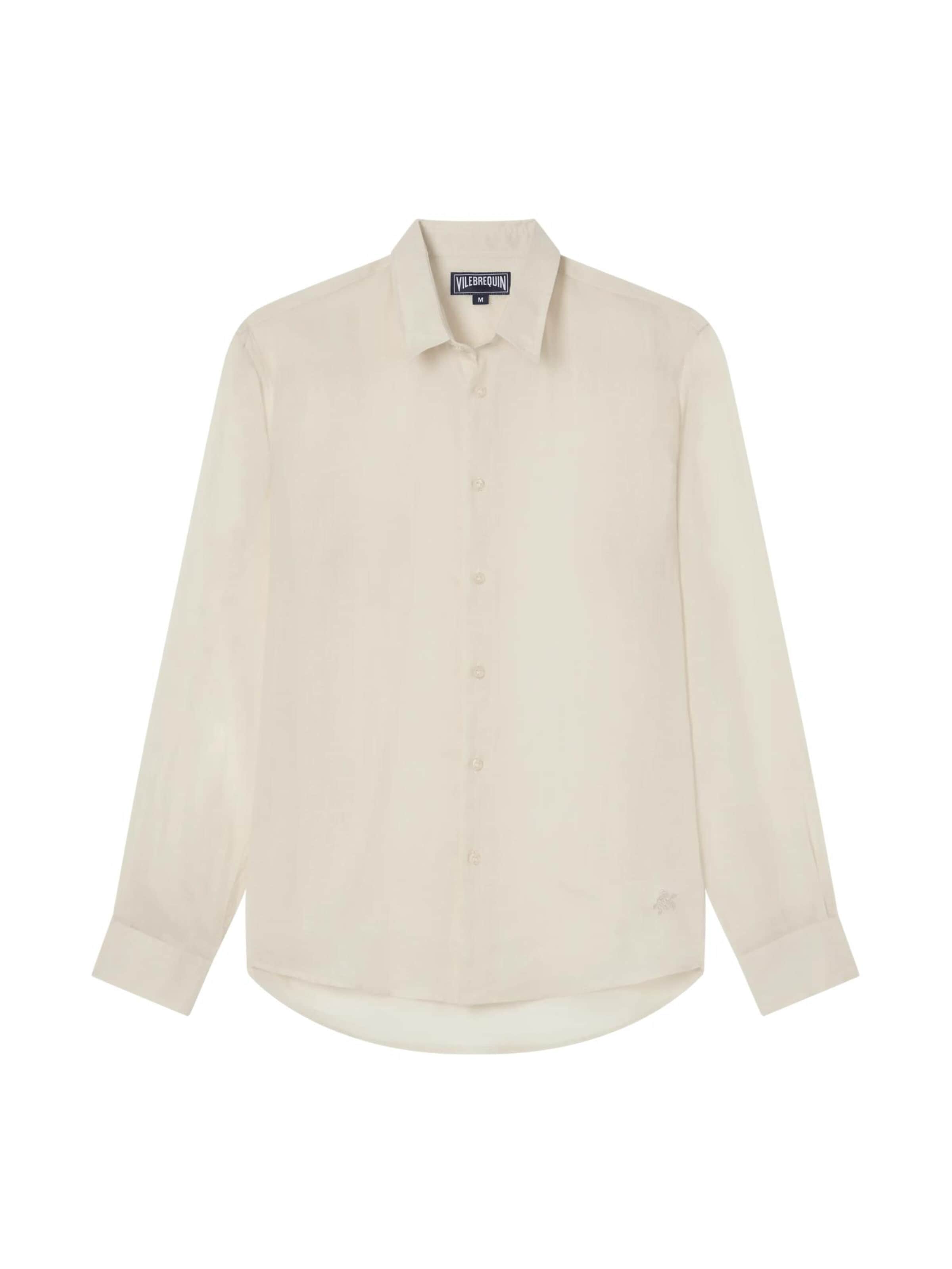 Vilebrequin Overhemd in Beige: voorkant