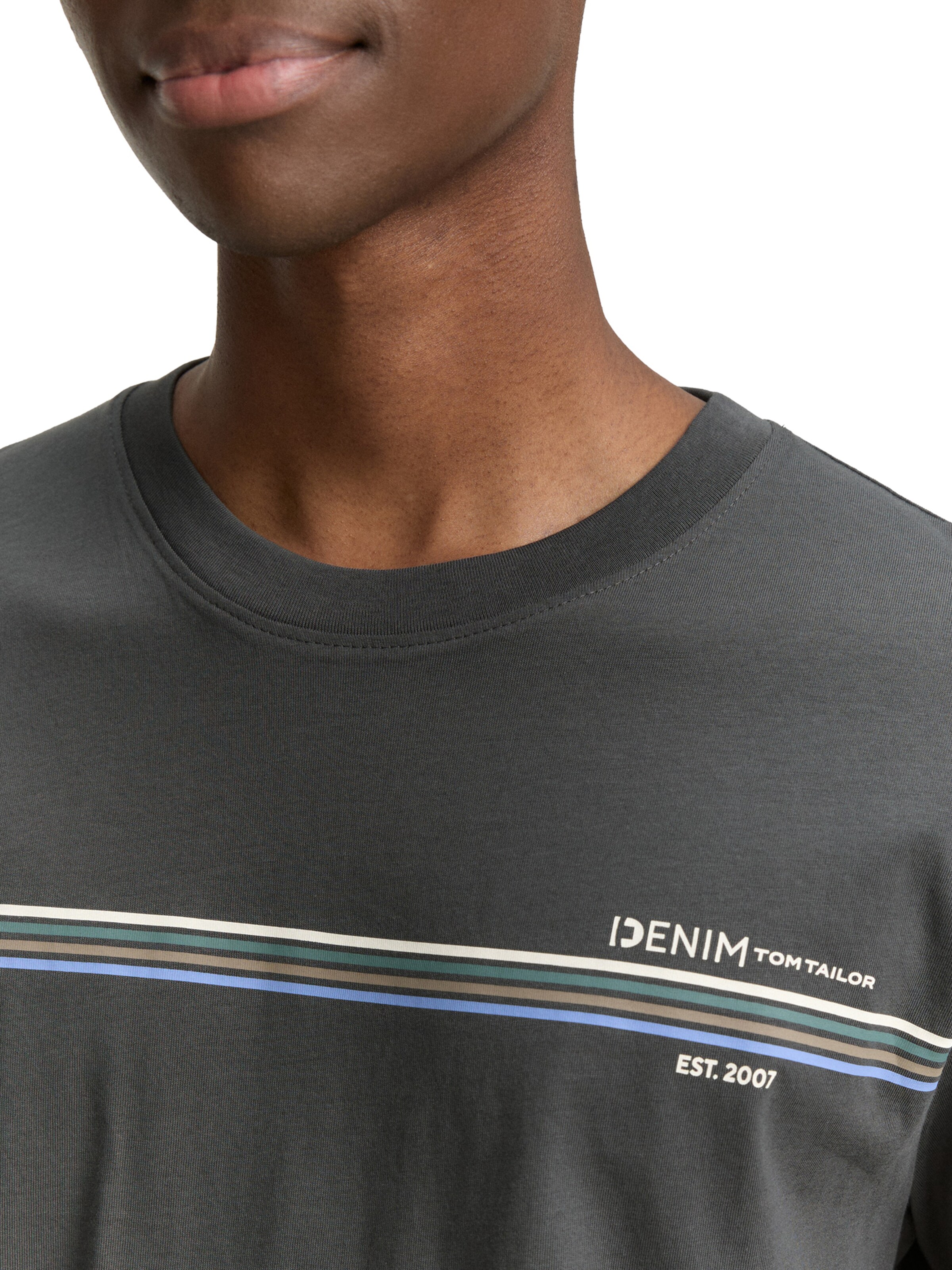 TOM TAILOR DENIM Shirt in Grey