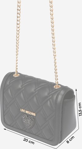 Geantă de umăr 'QUEEN' de la Love Moschino pe negru