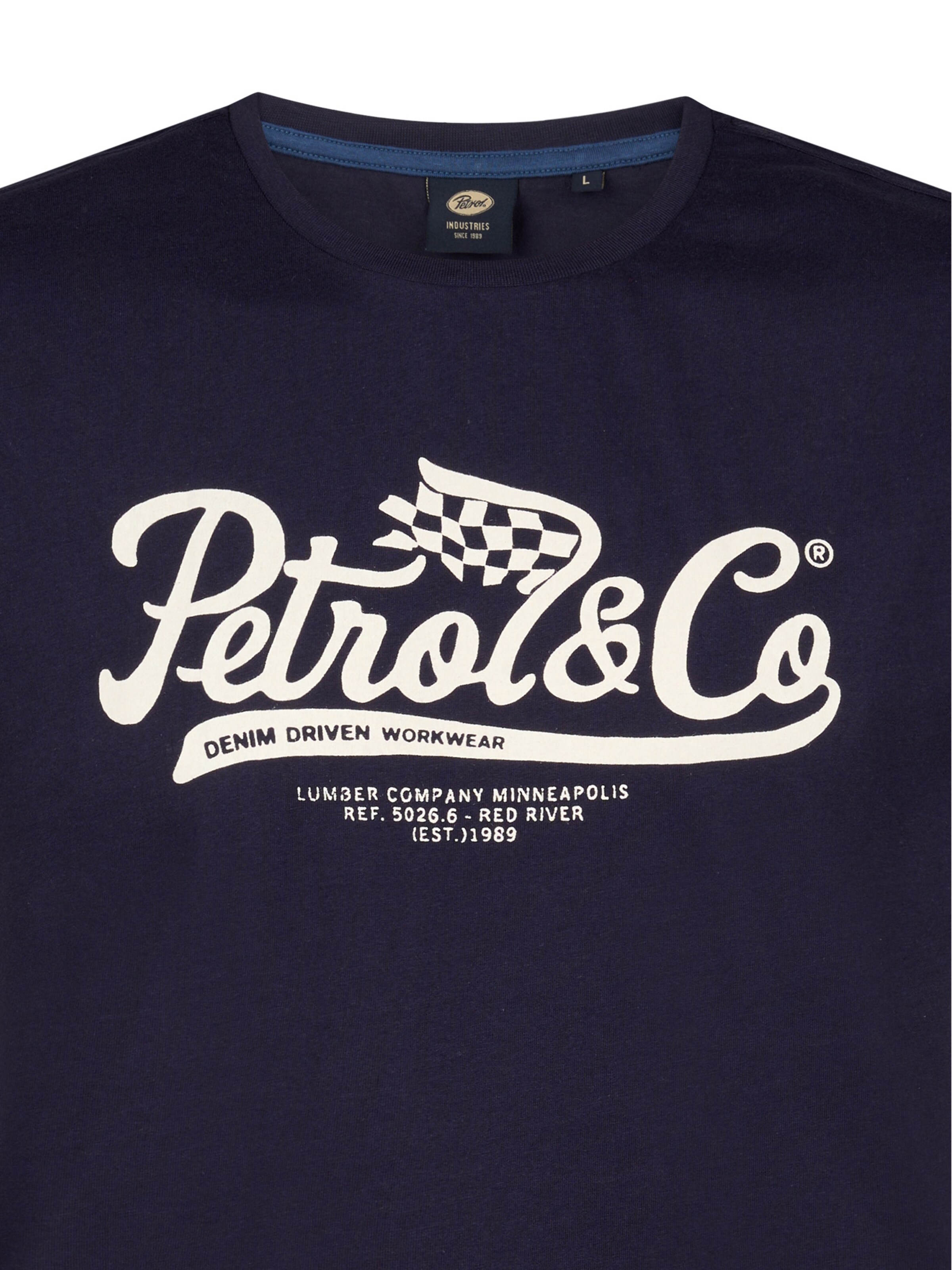 Petrol Industries T-Shirt in Blau