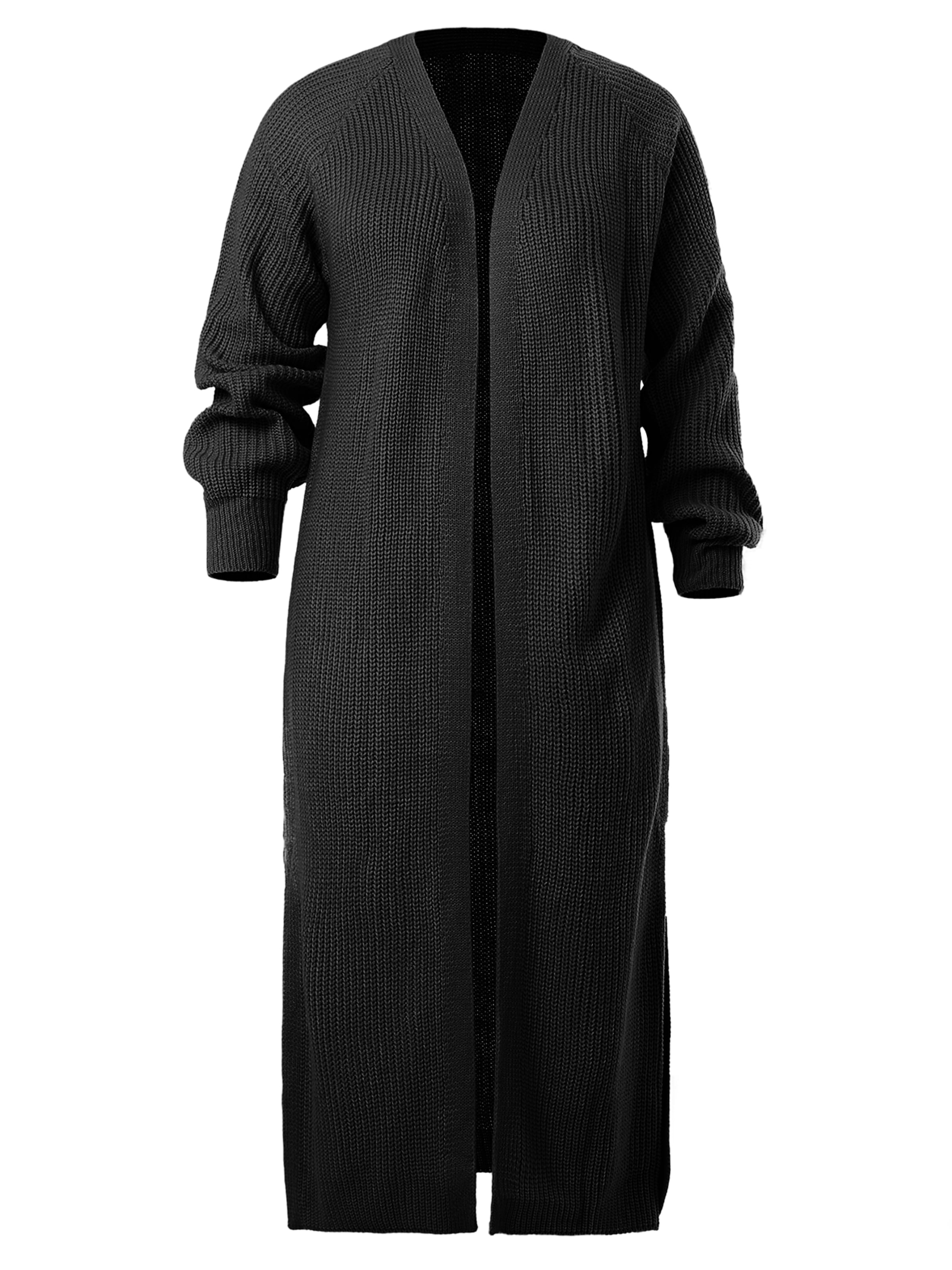 juoda Imily Bela Ilgas kardiganas: priekis