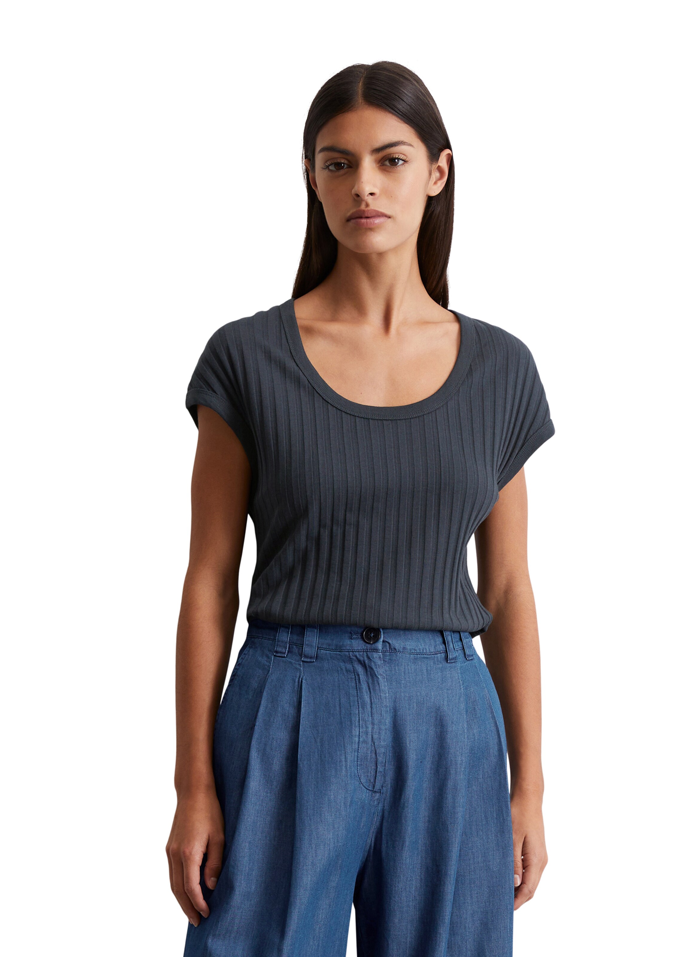 Marc O'Polo Shirt in Blauw: voorkant