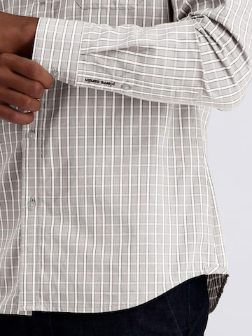 PIERRE CARDIN Regular fit Button Up Shirt in Silver