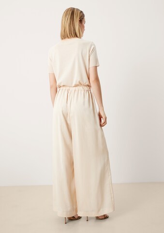 s.Oliver BLACK LABEL Wide leg Pants in Beige