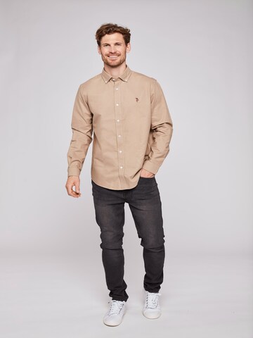 Chemise 'Armin' U.S. POLO ASSN. en beige : devant