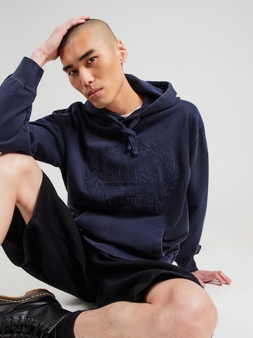 GUESS Sweatshirt 'ECO TYLER' in Blue: front