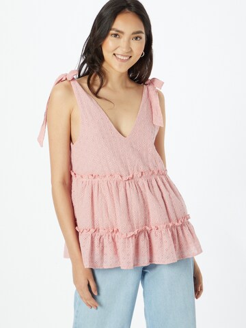 In The Style Top 'DANI' in Pink: front