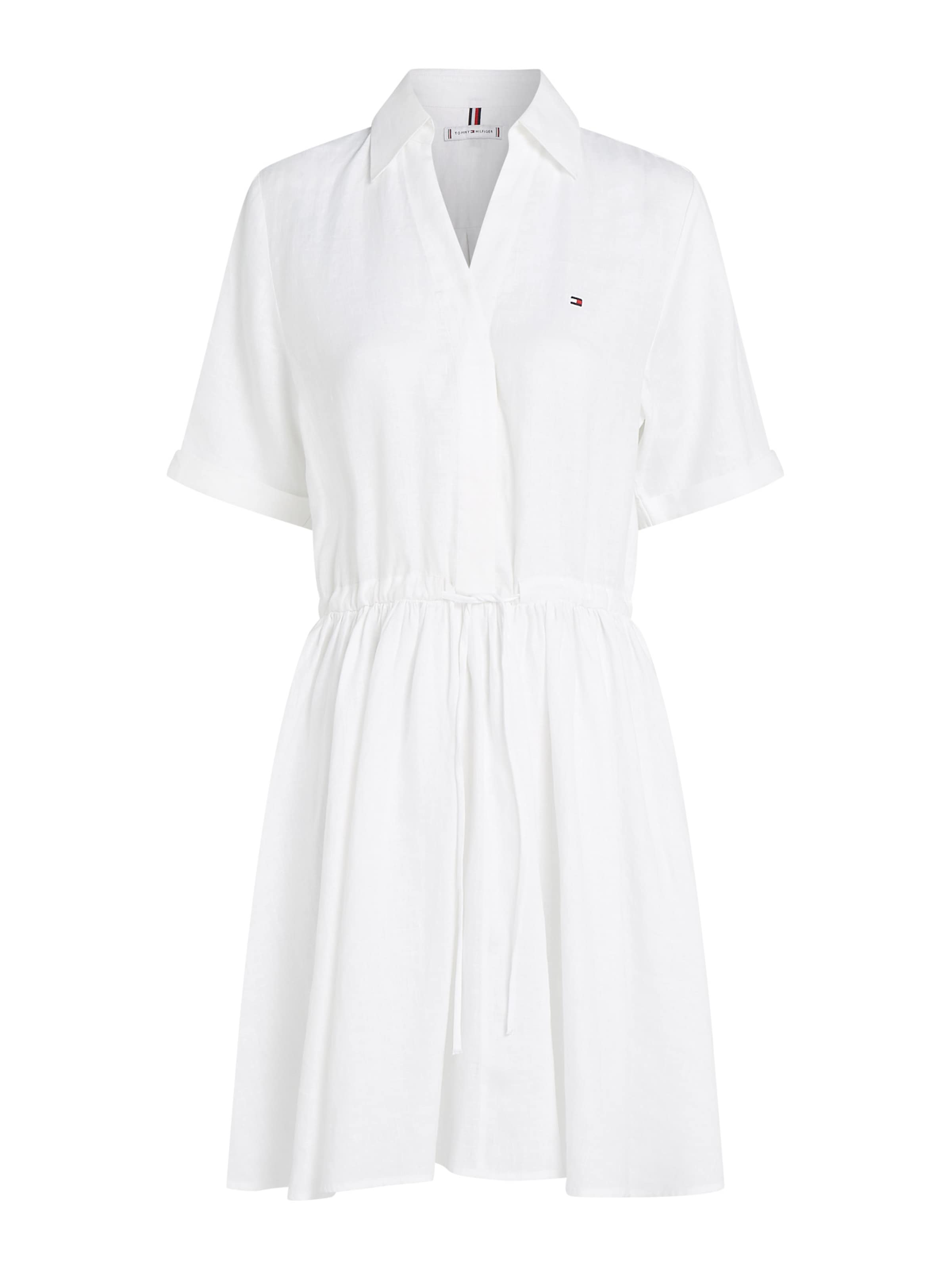 TOMMY HILFIGER Košeľové šaty 'ESS' - Biela: predná strana