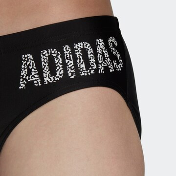 ADIDAS PERFORMANCE Athletic Swim Trunks in Black