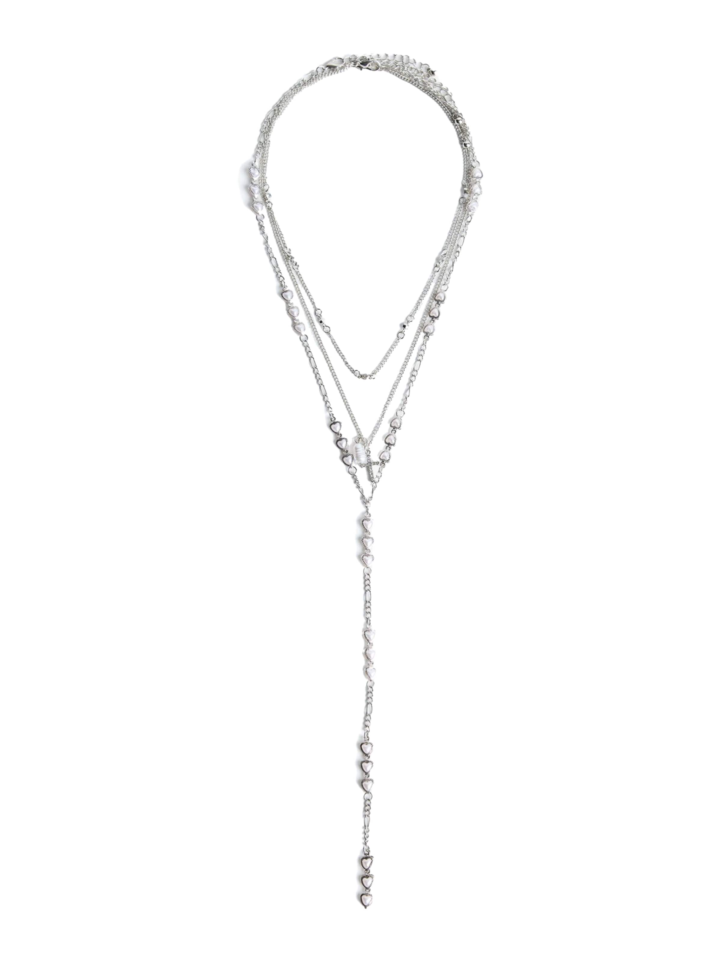 Bershka Ketting in Zilver: voorkant