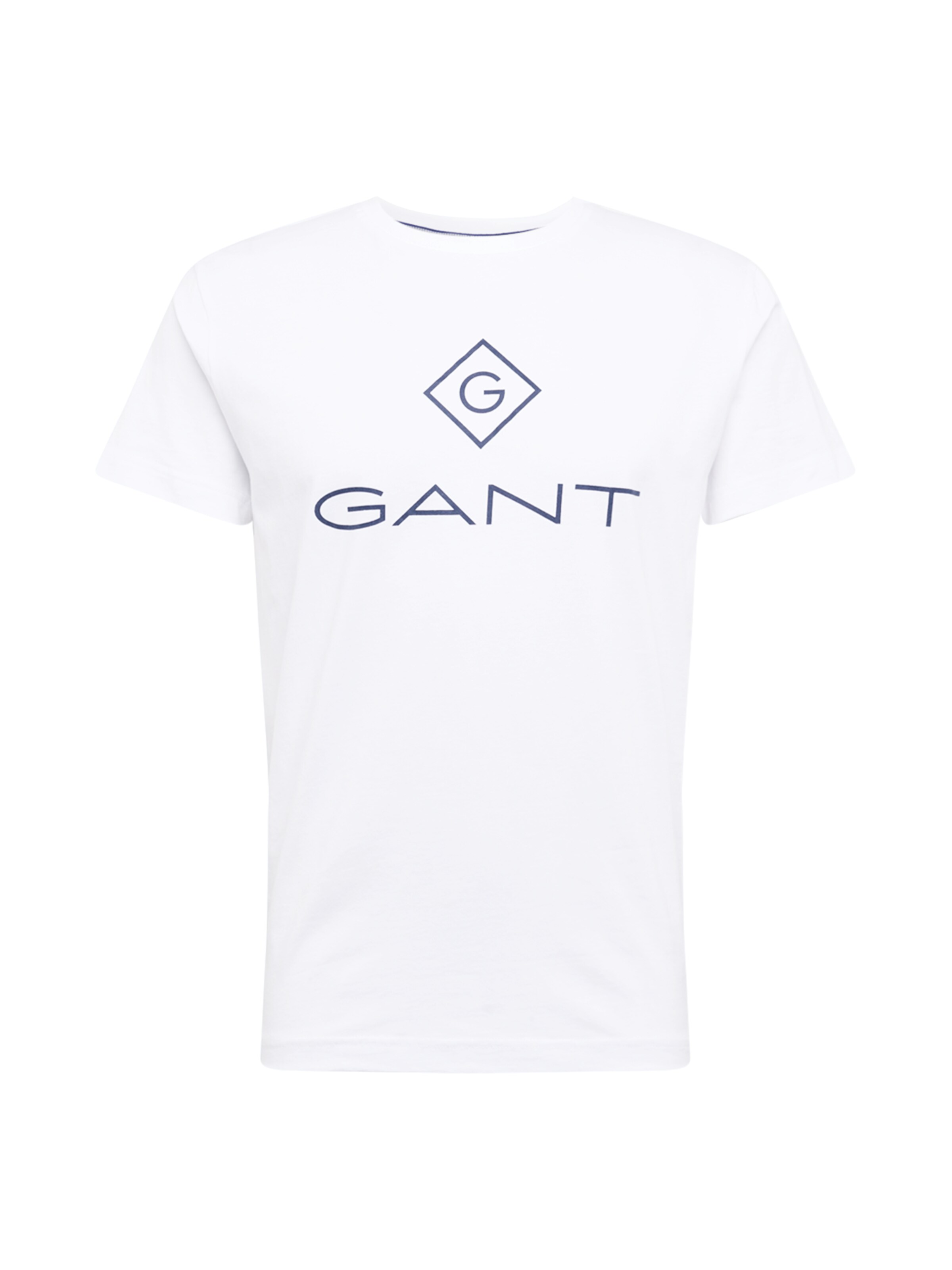 GANT Regular fit Тениска в бяло: отпред