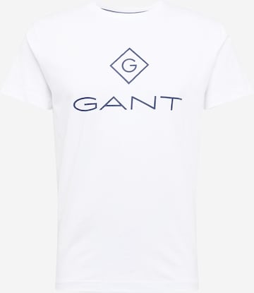 GANT Regular fit Тениска в бяло: отпред