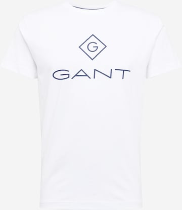 Regular fit Maglietta di GANT in bianco: frontale