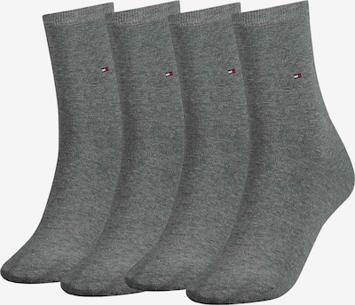 TOMMY HILFIGER Socken in navy / graumeliert / rot / weiß, Produktansicht