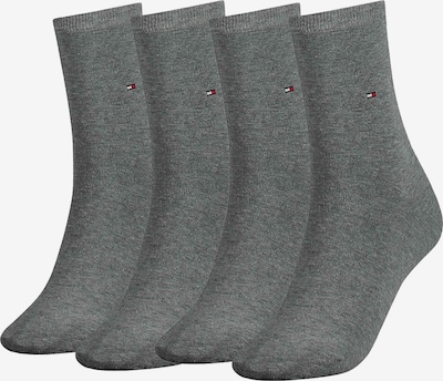 TOMMY HILFIGER Chaussettes en bleu marine / gris chiné / rouge / blanc, Vue avec produit