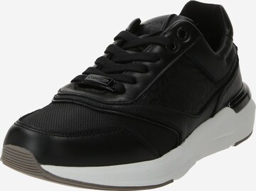 Calvin Klein - Zapatillas deportivas bajas en negro: frente