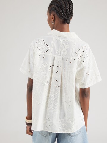 Chemisier 'Francy' Lindex en blanc