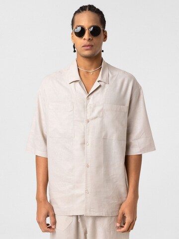 Dandalo Comfort Fit Hemd in Beige: Vorderseite
