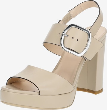 Nero Giardini Sandaal in Beige: voorkant