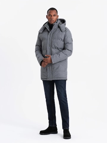 Ombre Winter jacket 'OM-JALJ-0201' in Grey