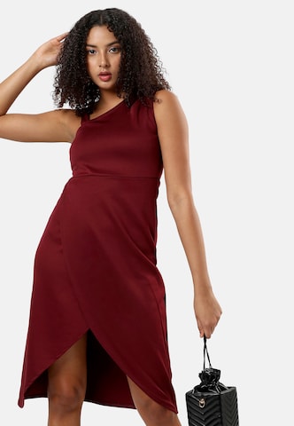 Campus Sutra - Vestido de cocktail 'Ashlyn' em vermelho