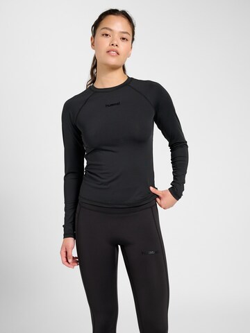 T-shirt fonctionnel Hummel en noir : devant