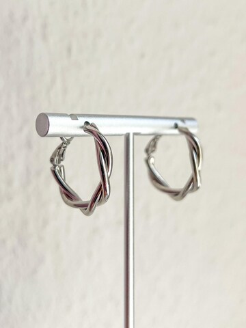 Kamakula Ohrringe 'Twisted Spiral'‌ in Silber