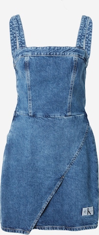 Calvin Klein Jeans Regular Jurk in Blauw: voorkant