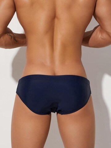 SEOBEAN Swim Trunks 'Staring Dog' in Blue