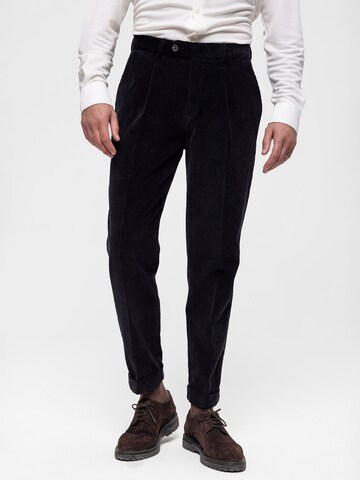 Regular Pantalon à plis Antioch en noir : devant