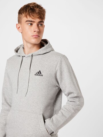 Hanorac sport 'Essentials Fleece' de la ADIDAS SPORTSWEAR pe gri