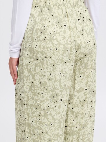 ICHI Loose fit Trousers 'Marrakech' in Green