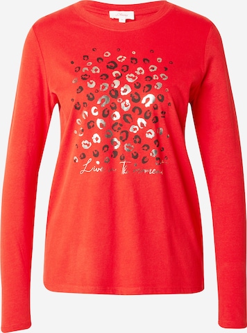 s.Oliver Shirt in Rood: voorkant