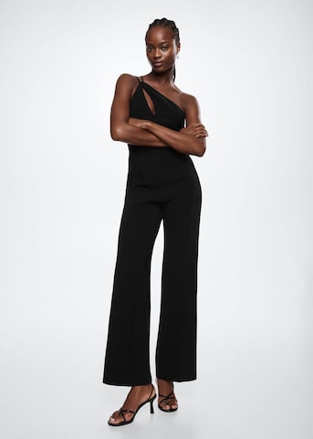 MANGO Jumpsuit 'Jaca' in Zwart: voorkant