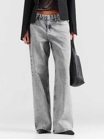 Wide Leg Jean KARL LAGERFELD JEANS en gris : devant