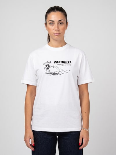 Carhartt WIP Koszulka 'W' S/S Bumper Sticker T-Shirt White' w rozmiarze XS w kolorze białym, Podgląd produktu