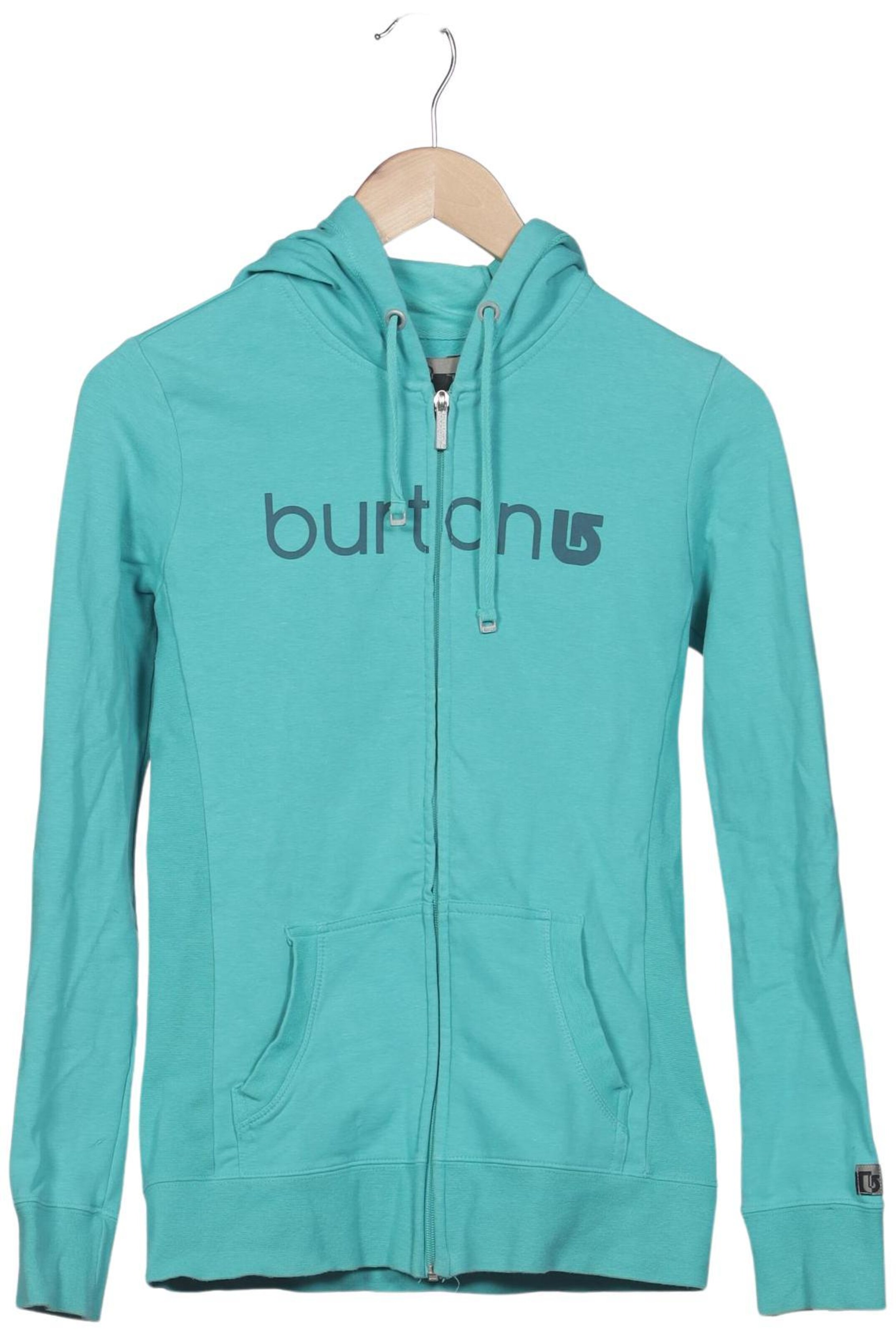 BURTON Sweatshirt & Zip-Up Hoodie in XS in Green: front