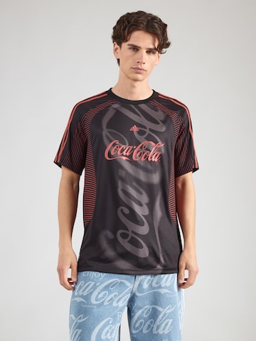 ADIDAS ORIGINALSMajica 'Coca Cola Teamgeist 26' - crna boja: prednji dio