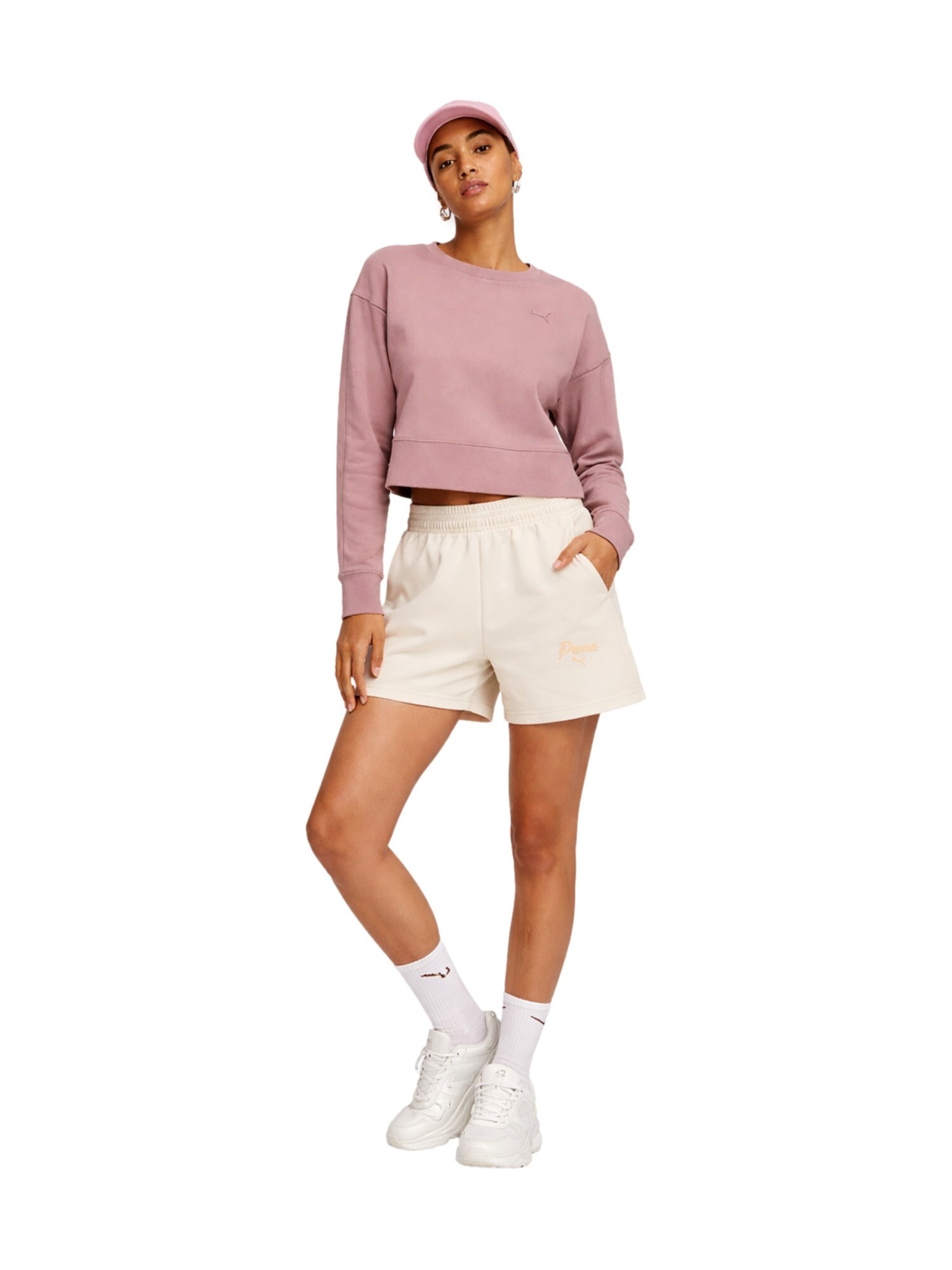 Regular Pantalon de sport 'ESS SCRIP' PUMA en beige