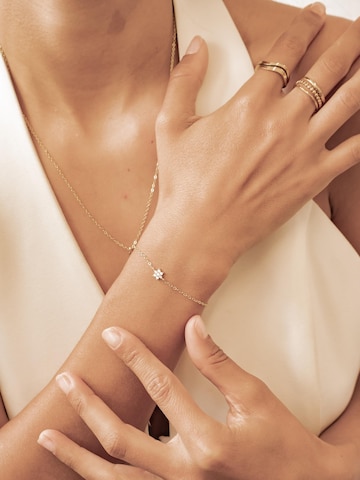 Hey Happiness Armband 'Sparkling Daisy' in Goud
